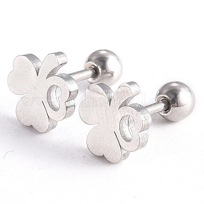 Серьги-штанги для хрящей из нержавеющей стали 201 EJEW-R147-19-1