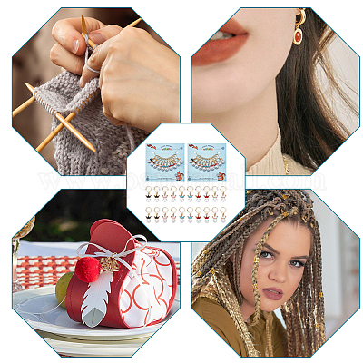 Подвеска в виде короны из искусственной жемчужины из смолы маркеры петель с замком HJEW-AB00093-1