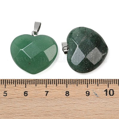 Естественный зеленый авантюрин подвески G-A281-02P-05-1