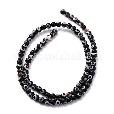 Ручной сглаз бусины круглые пряди из бисера LAMP-L055-4mm-08-1