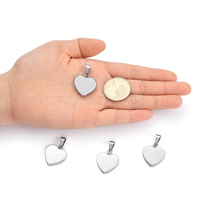 Модные кулоны из нержавеющей стали 304 с тиснением STAS-J002B-01-1