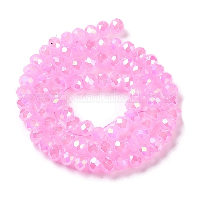 Запекание гальванических нитей стеклянных бусин DGLA-A039-J10mm-B09-1