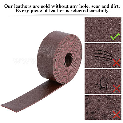 2 м плоский двусторонний ремешок из искусственной кожи с рисунком личи LC-WH0010-01A-02-1