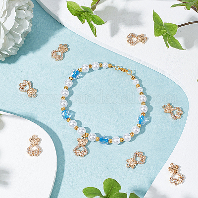 Подвески со стразами из сплава ALRI-AR0001-04-1