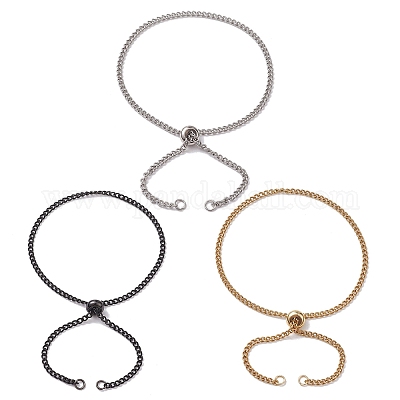 Изготовление регулируемого браслета-цепочки из нержавеющей стали 304 AJEW-JB01211-1