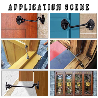 Комплект ветрозащитных крючков для окон из нержавеющей стали STAS-UN0013-02-1