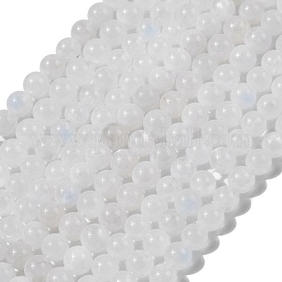 2 нити натуральных радужных бусин из лунного камня G-ME0001-07-1