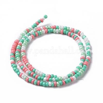 Brins de perles de verre&nbsp;LAMP-B021-04F-1