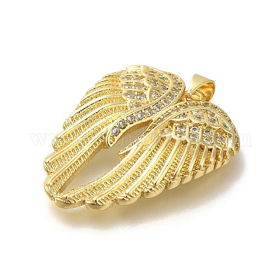 Реечное покрытие латунь с подвесками из кубического циркония KK-Z086-14G-01-1