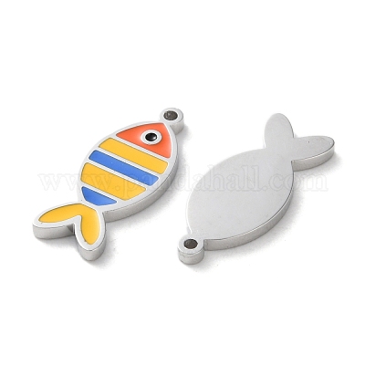 Подвески из нержавеющей стали 304 с эмалью STAS-M102-12C-P-1