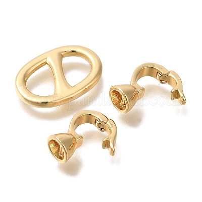 Латунь раз по сравнению с застежками KK-K389-023G-1