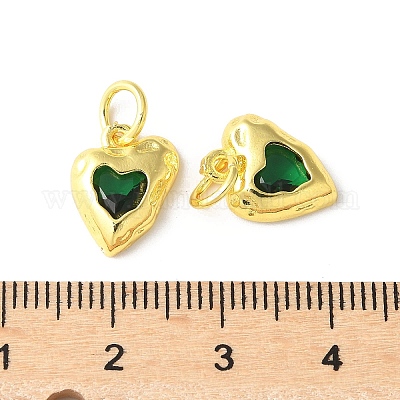 Латунные микро проложить кубического циркония подвески KK-U067-10G-07-1