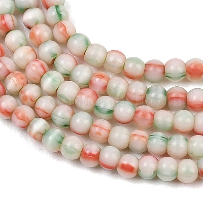 Фарфора ручной работы бисер нитей&nbsp;PORC-P034-2mm-01-1