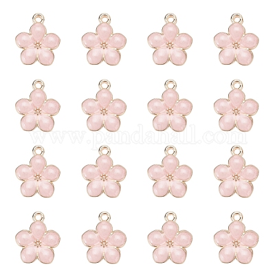 Подвески из эмалевого сплава с покрытием из легкого золота X-ENAM-R136-17C-1