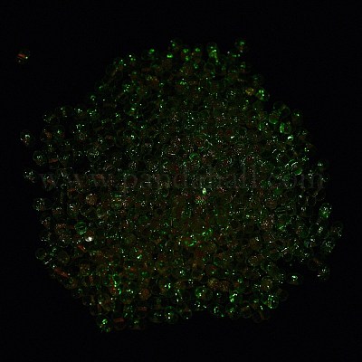 Светящиеся стеклянные бусины SEED-A033-07M-1
