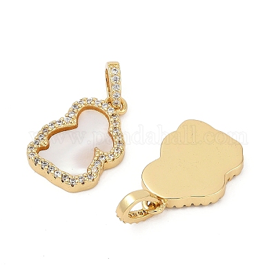 Латунные микро проложить кубического циркония подвески KK-U058-20G-1