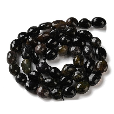 Натуральный турмалин бисер нитей&nbsp;G-C268-A02-8x10mm-1