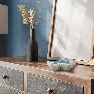 Керамическая тарелка для украшений с морской тематикой AJEW-WH0033-01A-1