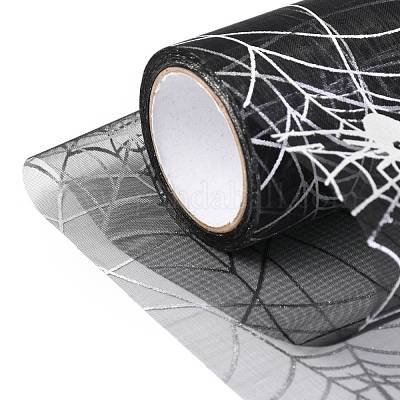 Wholesale Spider Deco Mesh Ribbons 