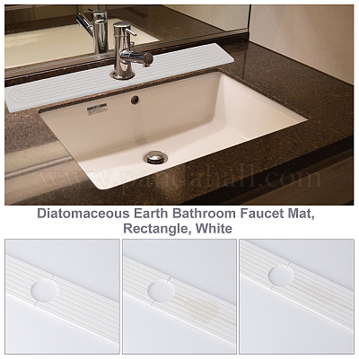 Alfombrilla de tierra de diatomeas para grifo de baño&nbsp;FIND-WH0139-816B-1