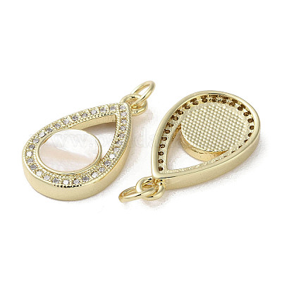 Латунные микро проложить кубического циркония подвески KK-G485-11G-1