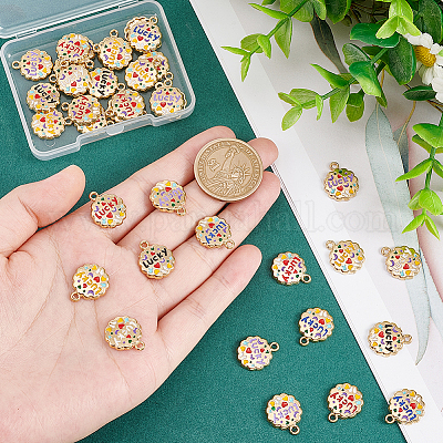 Подвески из сплава 36шт 6 цветов ENAM-PH0002-29-1