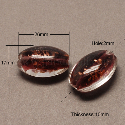 Бусины ручной работы бусины золотого песка X-LAMP-R104-M-1