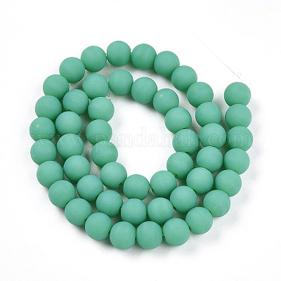 Непрозрачное стекло бисер нитей GLAA-T032-P8mm-MD12-1