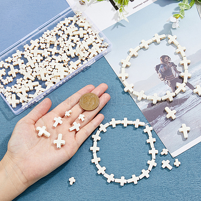 6 нити 3 стилей синтетические бирюзовые бусины нити TURQ-DC0001-04B-1