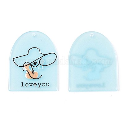 Полупрозрачные подвески из ацетата целлюлозы (смолы) KY-T040-37-1