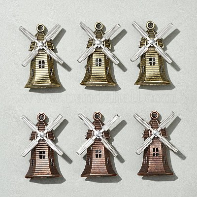 6 шт. 2 цвета подвески из сплава в тибетском стиле FIND-FS0002-56-1