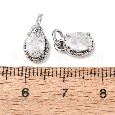 Латунные микро проложить кубического циркония подвески KK-A279-04P-1