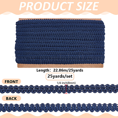 Плетеная кружевная отделка из полиэстера&nbsp;OCOR-WH0110-14B-1