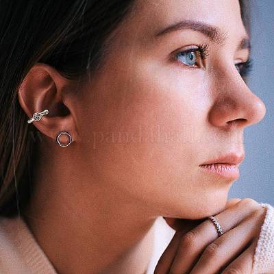 Антикоррозийные 925 серьги-манжеты из стерлингового серебра JE1062B-1