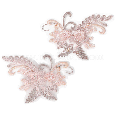 Аппликация из полиэстера с вышивкой DIY-WH20055-026A-1