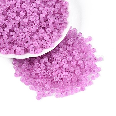 6/0 прозрачный внутри цветной стеклянный бисер SEED-N008-08O-1