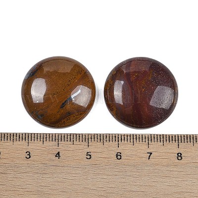 Кабошоны из натурального тигрового железа G-H1596-FR-25mm-04-1