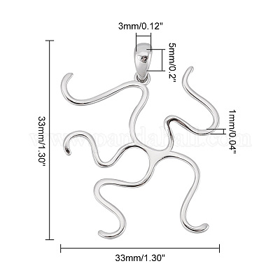 Подвеска из стерлингового серебра STER-PH0001-18-1