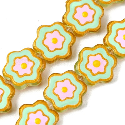 Стеклянные бусины GLAA-A040-01B-1