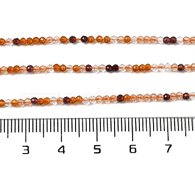 Прозрачные стеклянные бусины GLAA-H027-01D-1