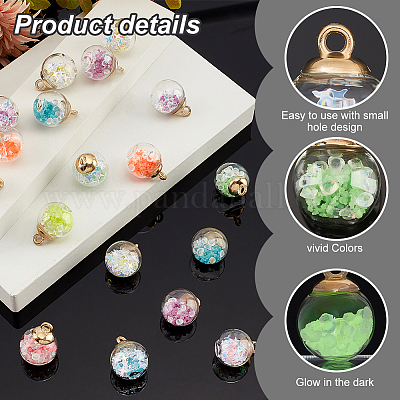 44шт 11 стиля прозрачные стеклянные подвески в виде шаров FIND-PH0010-23-1