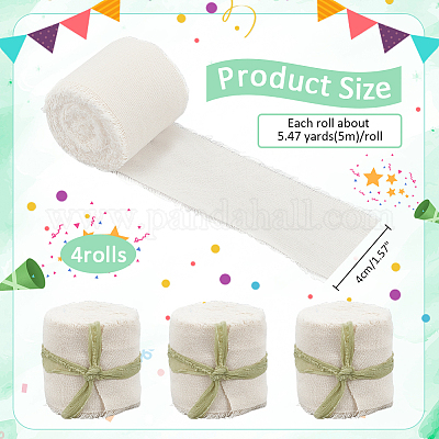 5 метр хлопчатобумажных бахромчатых лент OCOR-WH0045-09C-1