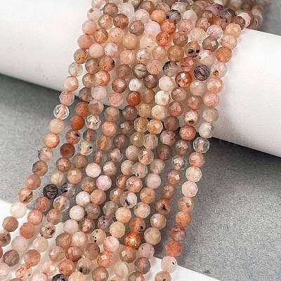 Natürliche sunstone Perlen Stränge&nbsp;X-G-L597-C01-01-1