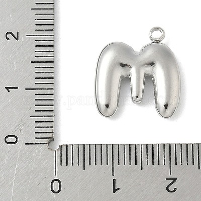 Подвески с инициалами из нержавеющей стали 304 STAS-S186-12M-P-1