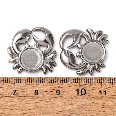 Оправы кабошонов из нержавеющей стали 304 STAS-P406-07P-1