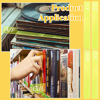 4шт. 4-х стилистический акриловый разделитель для книг AJEW-BC0008-27C-1