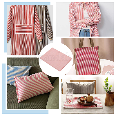 Полосатые хлопчатобумажные ткани&nbsp;DIY-FG0008-69E-1