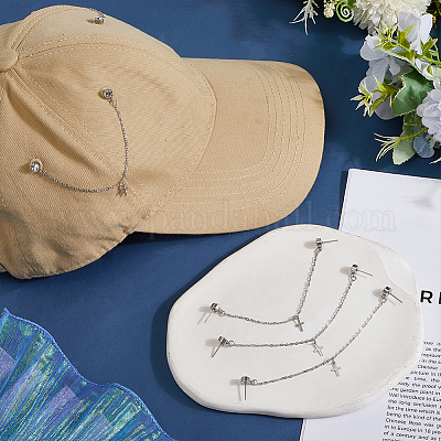 6 шт. булавки для шляп из нержавеющей стали 304&nbsp;HJEW-DR00267-1