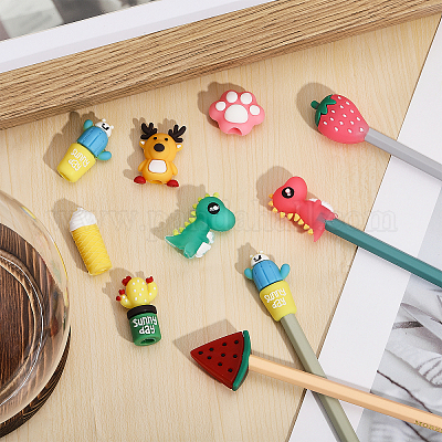 Wholesale CHGCRAFT 30Pcs 10Styles Knitting Needle Stoppers Knitting Needle  Point Protectors Including Cactus Animal Fruit Shapes for Knitting Crochet  Supplies 