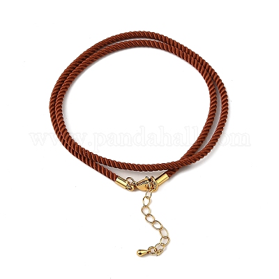 Изготовление ожерелья из нейлонового миланского шнура MAK-M028-01G-24-1